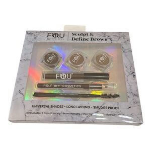 FORU Sculpt & Define Brows Kit – Universal Shades | Long Lasting | Smudge Proof